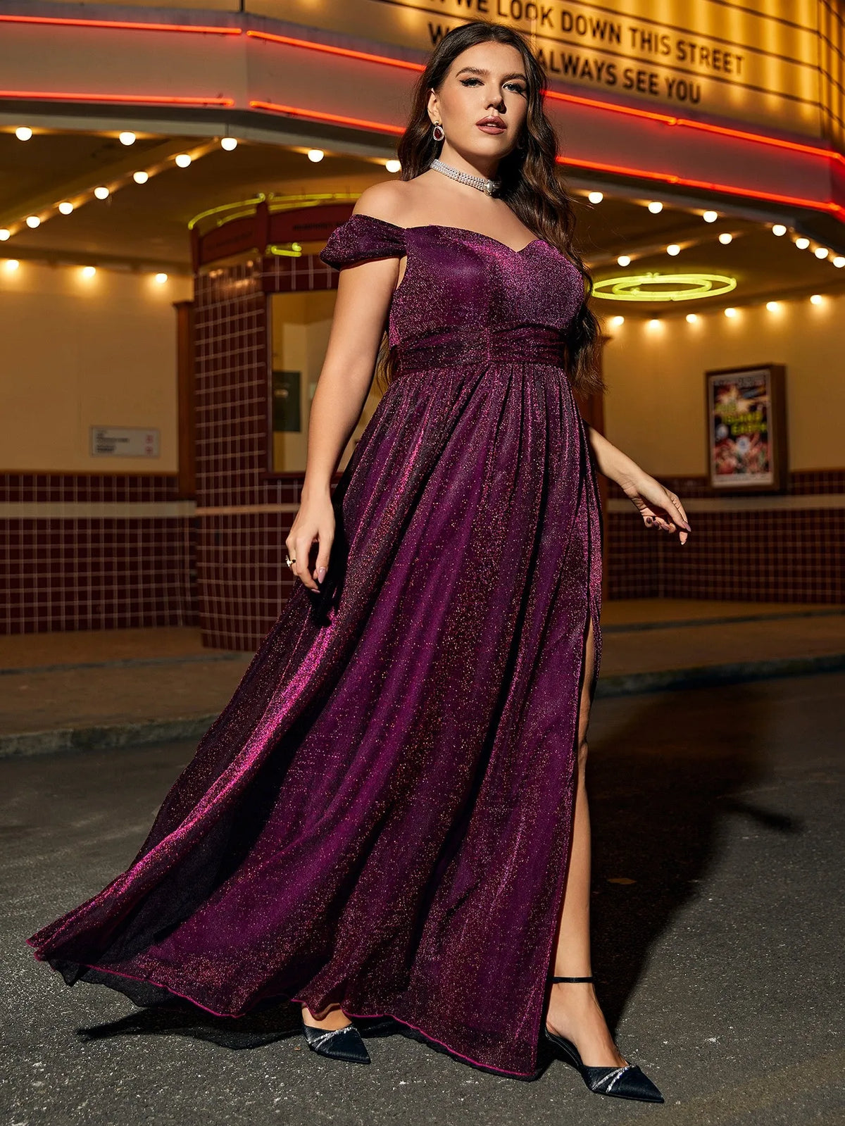 Elegant Sparkle Maxi Dress