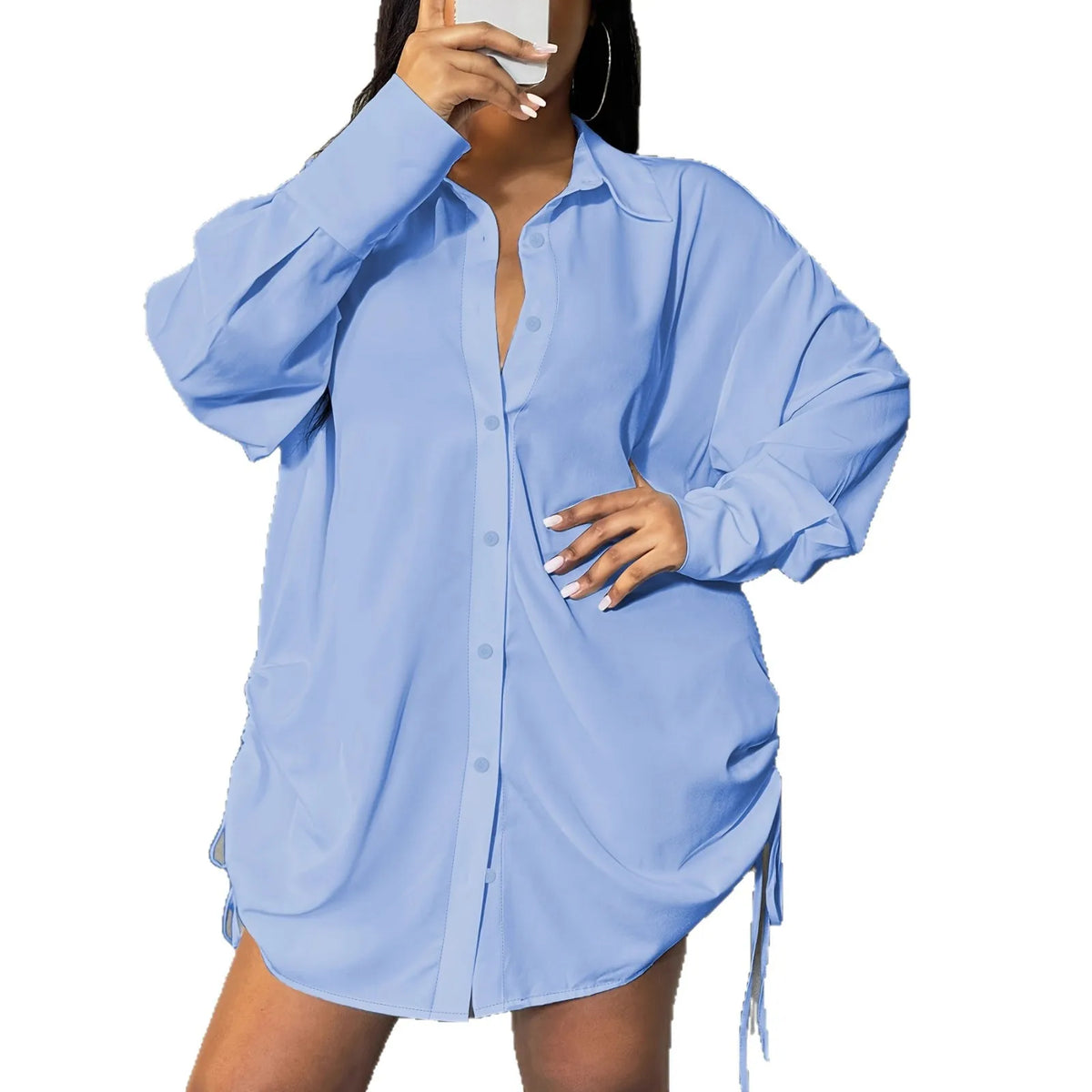 Curve Oversized Shirt Dress