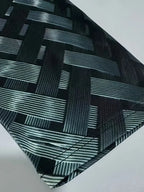 Faux Leather Look Woven Pattern Leggings