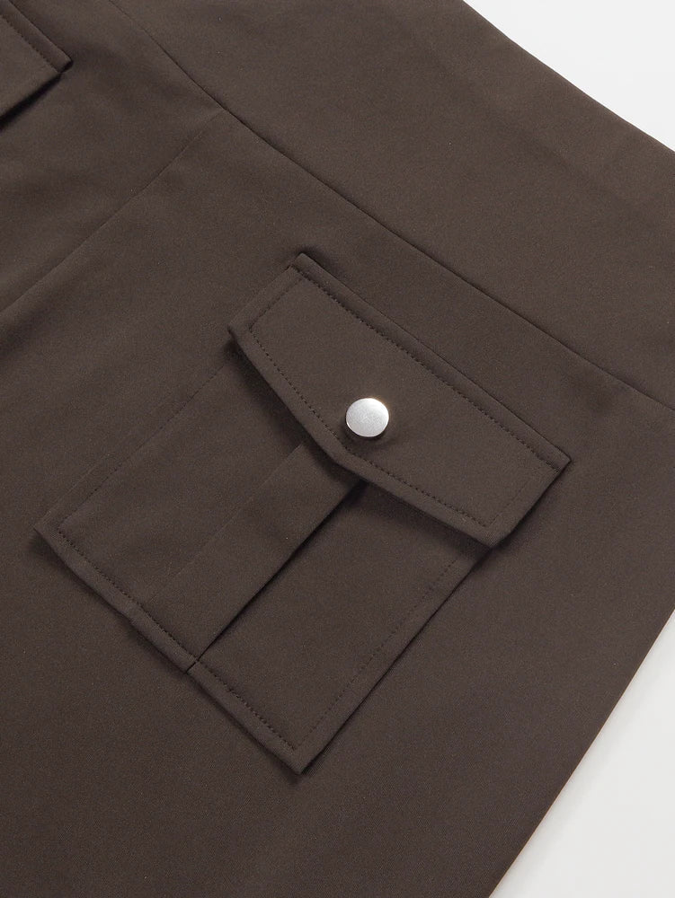 Cargo Style Leggings with Flap Pockets