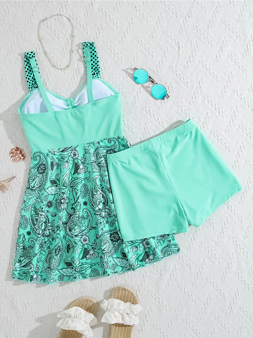 Curve Paisley Swim Dress