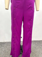 Petal Sweetheart Wide-Leg Pantsuit
