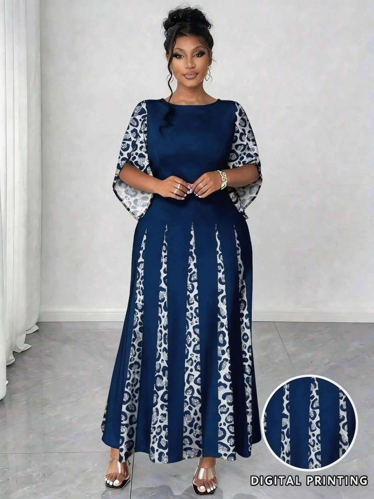Wild Elegance Plus Size Maxi Dress