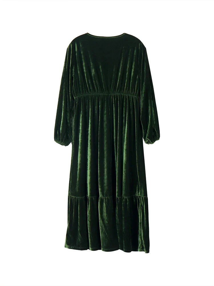 Velvet Elegance Maxi Dress – Chic