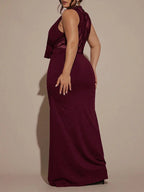 Sleeveless Lace Bodycon Fit Maxi Dress