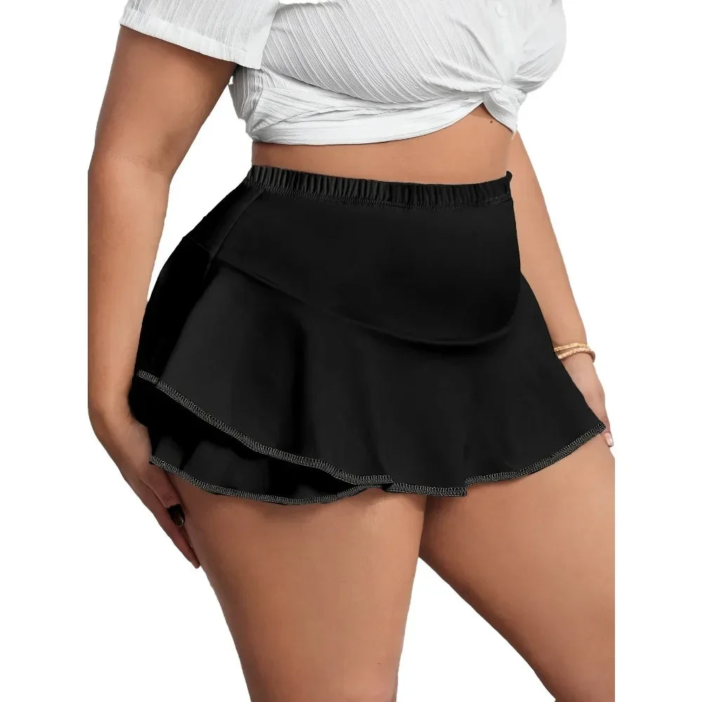 Curve Ruffle Active Skort