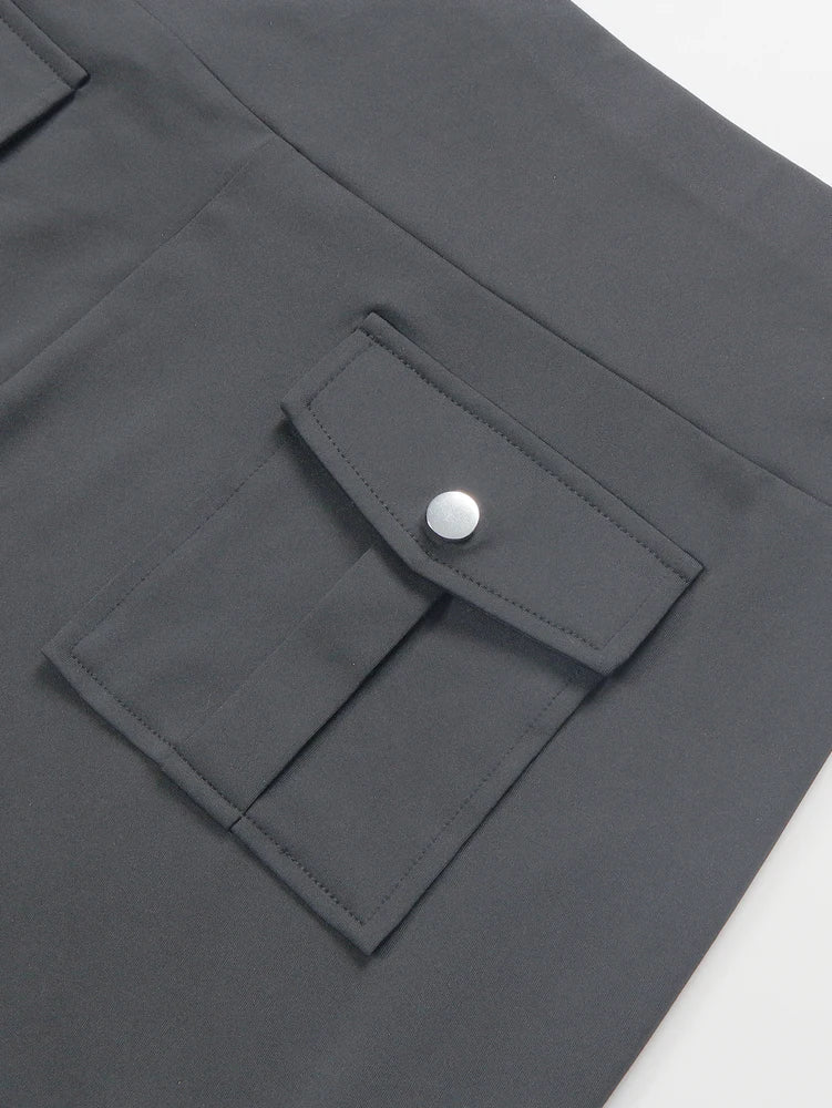 Cargo Style Leggings with Flap Pockets