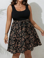 Sleeveless Knee Length Casual Dress