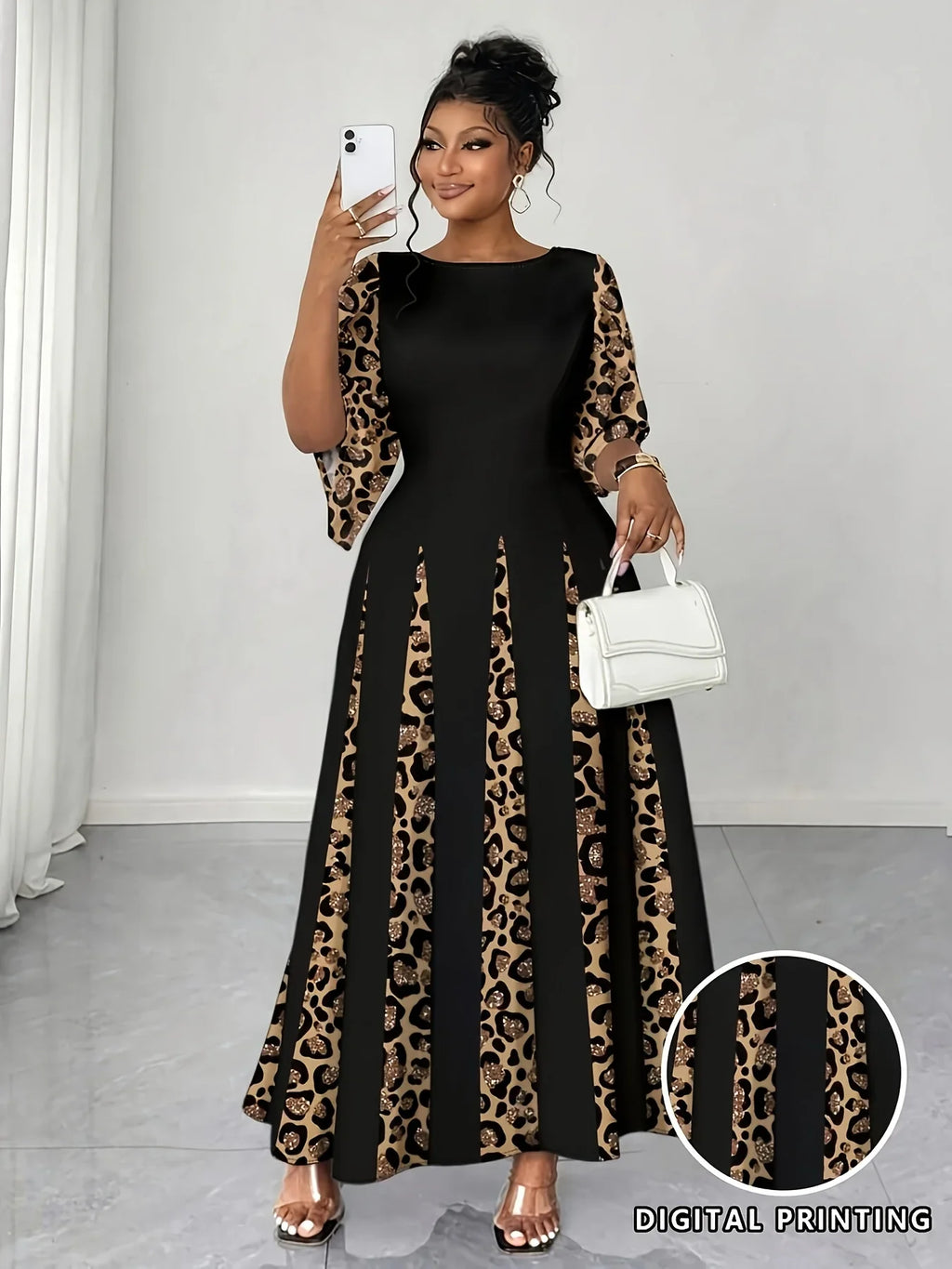 Wild Elegance Plus Size Maxi Dress