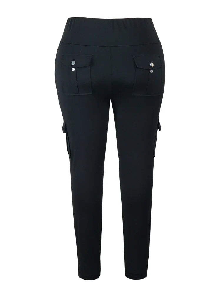 Cargo Style Leggings with Flap Pockets