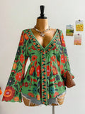 Curve Boho Bloom Blouse