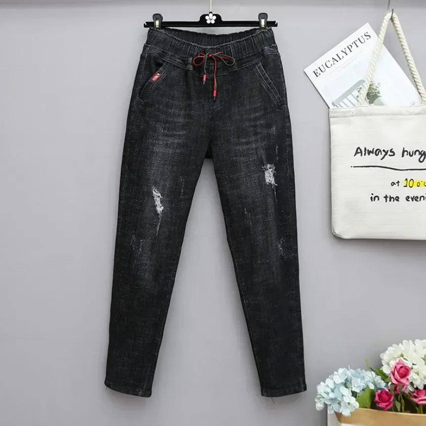 Curve Ease Drawstring Jeans