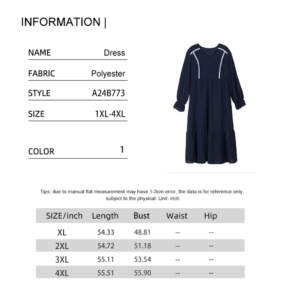 Pullover V-Neck Long Sleeve Dress