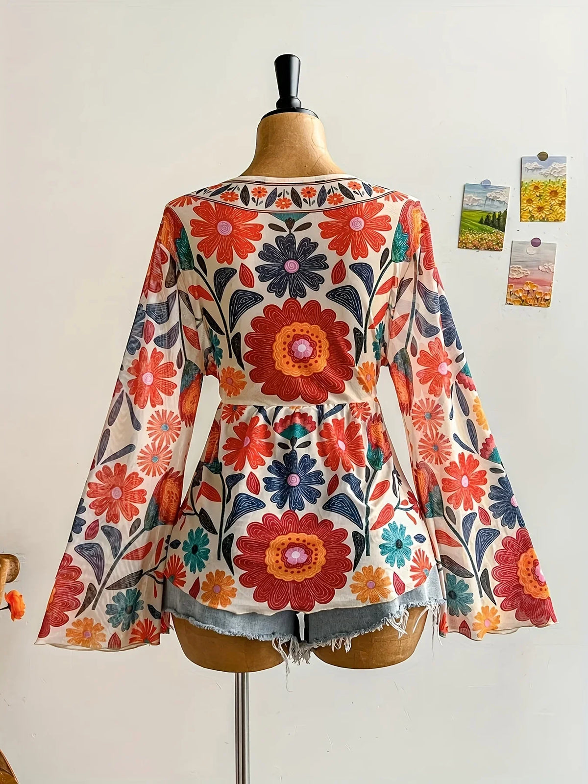 Curve Boho Bloom Blouse