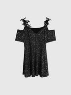 Curve Sparkle Peplum Top