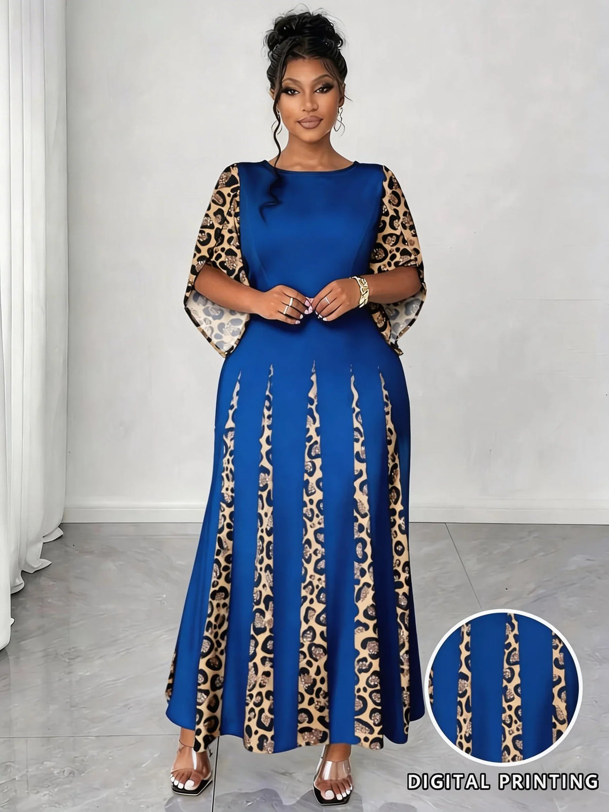 Wild Elegance Plus Size Maxi Dress