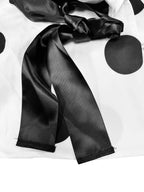 Polka Bow Side Tie Pant Suit