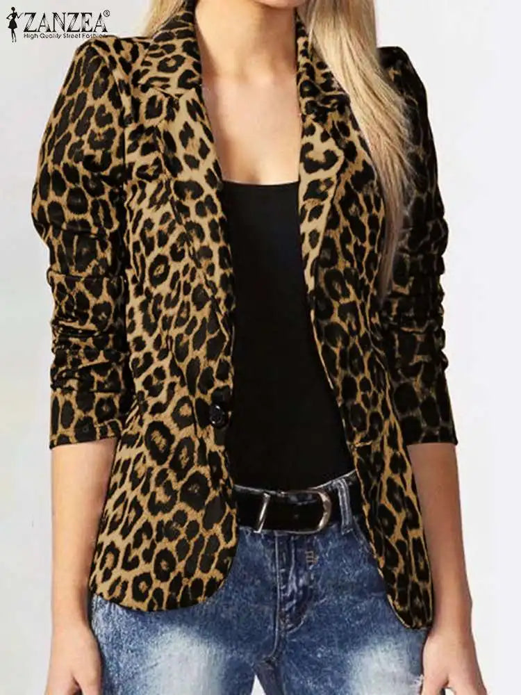 Curve Leopard Blazer