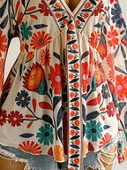 Curve Boho Bloom Blouse