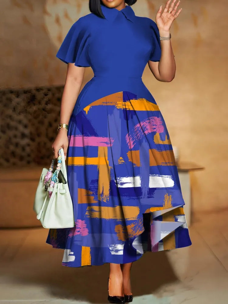 Short Sleeve Street Style Dress