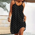Round neck printed dress