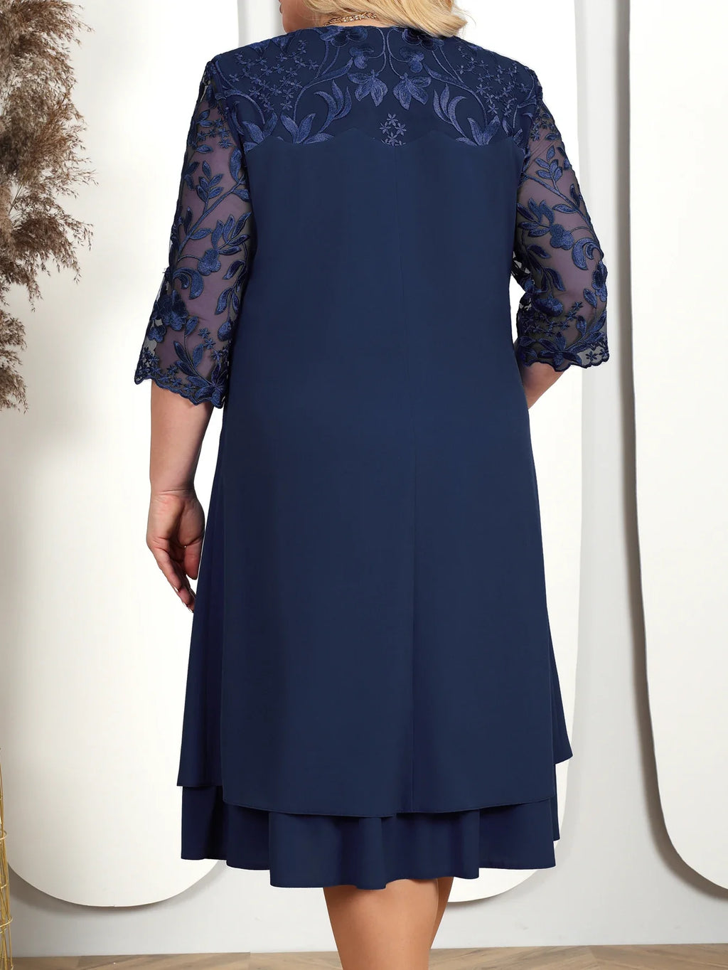 Royal Grace Plus Size Lace Dress
