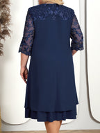 Royal Grace Plus Size Lace Dress