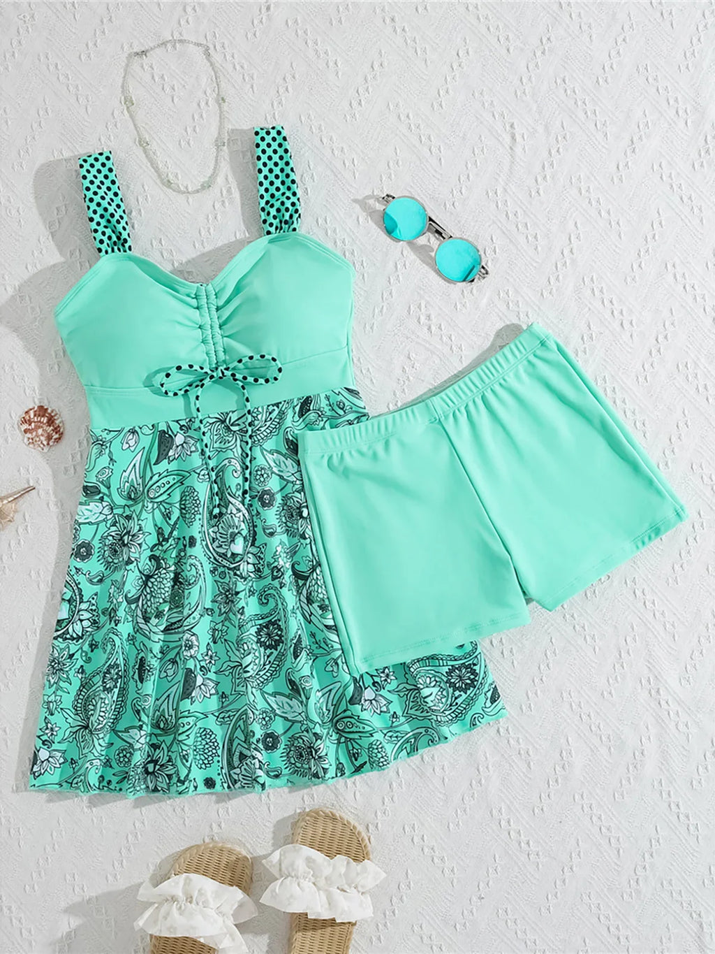 Curve Paisley Swim Dress