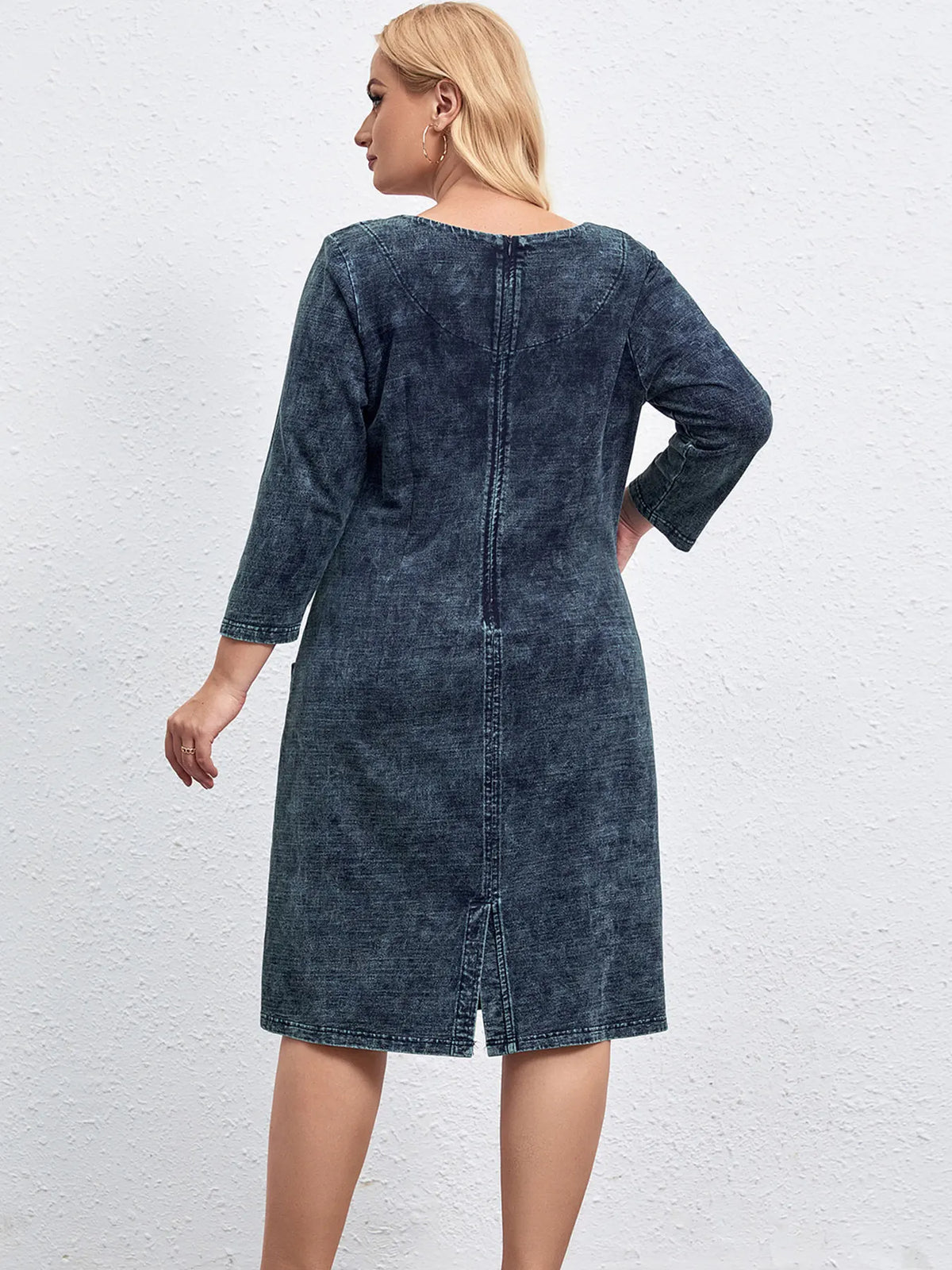 Curve Ease Denim Dress