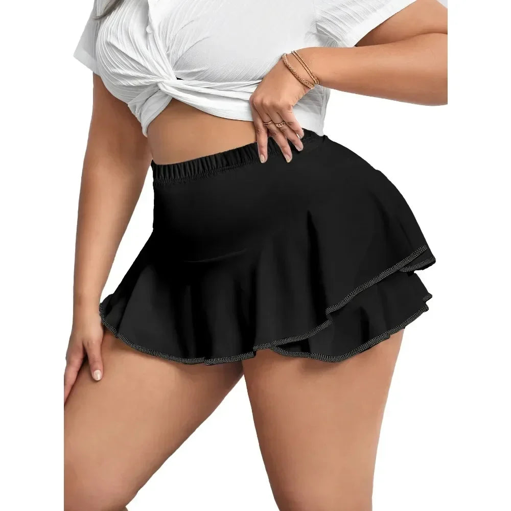 Curve Ruffle Active Skort