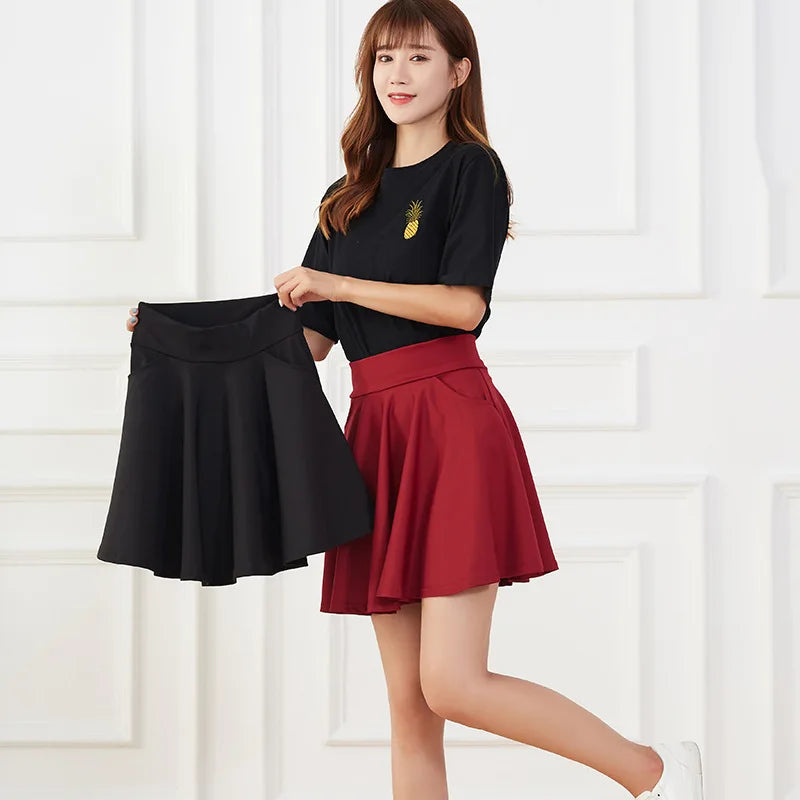 Pocket Charm Plus Size Skirt