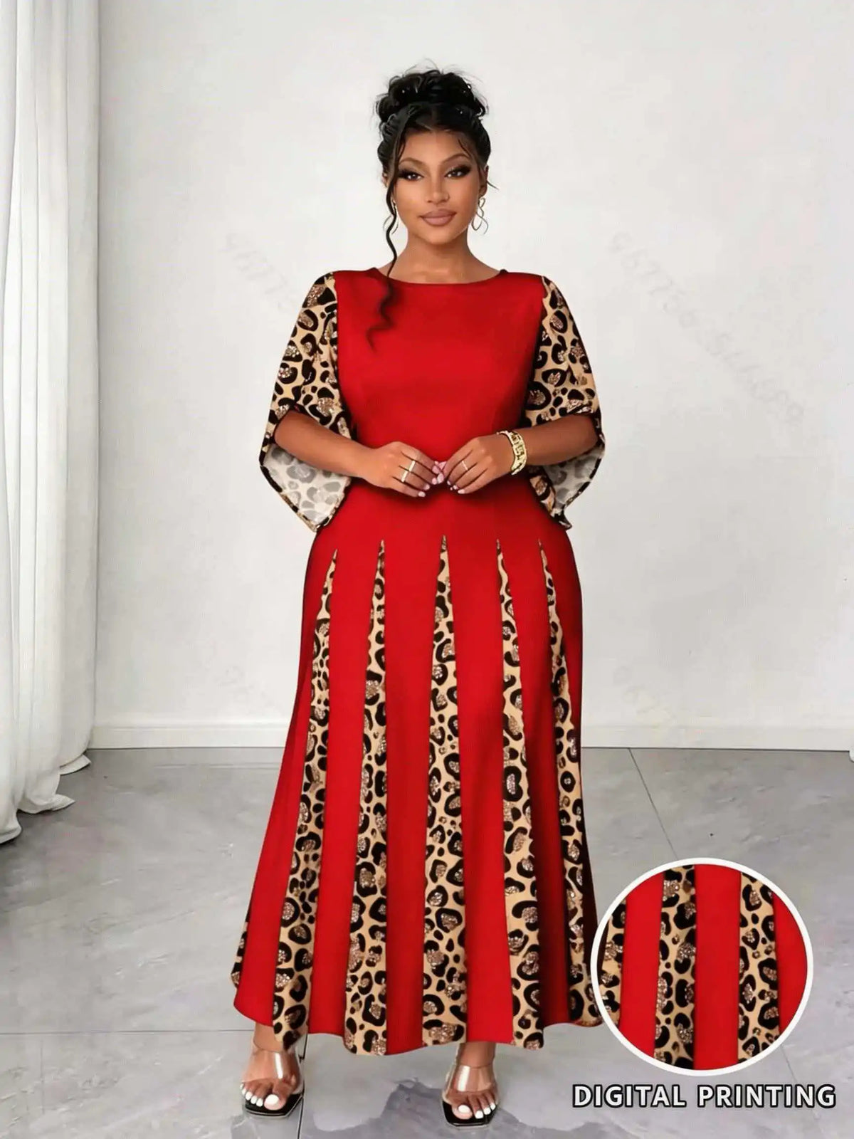 Wild Elegance Plus Size Maxi Dress