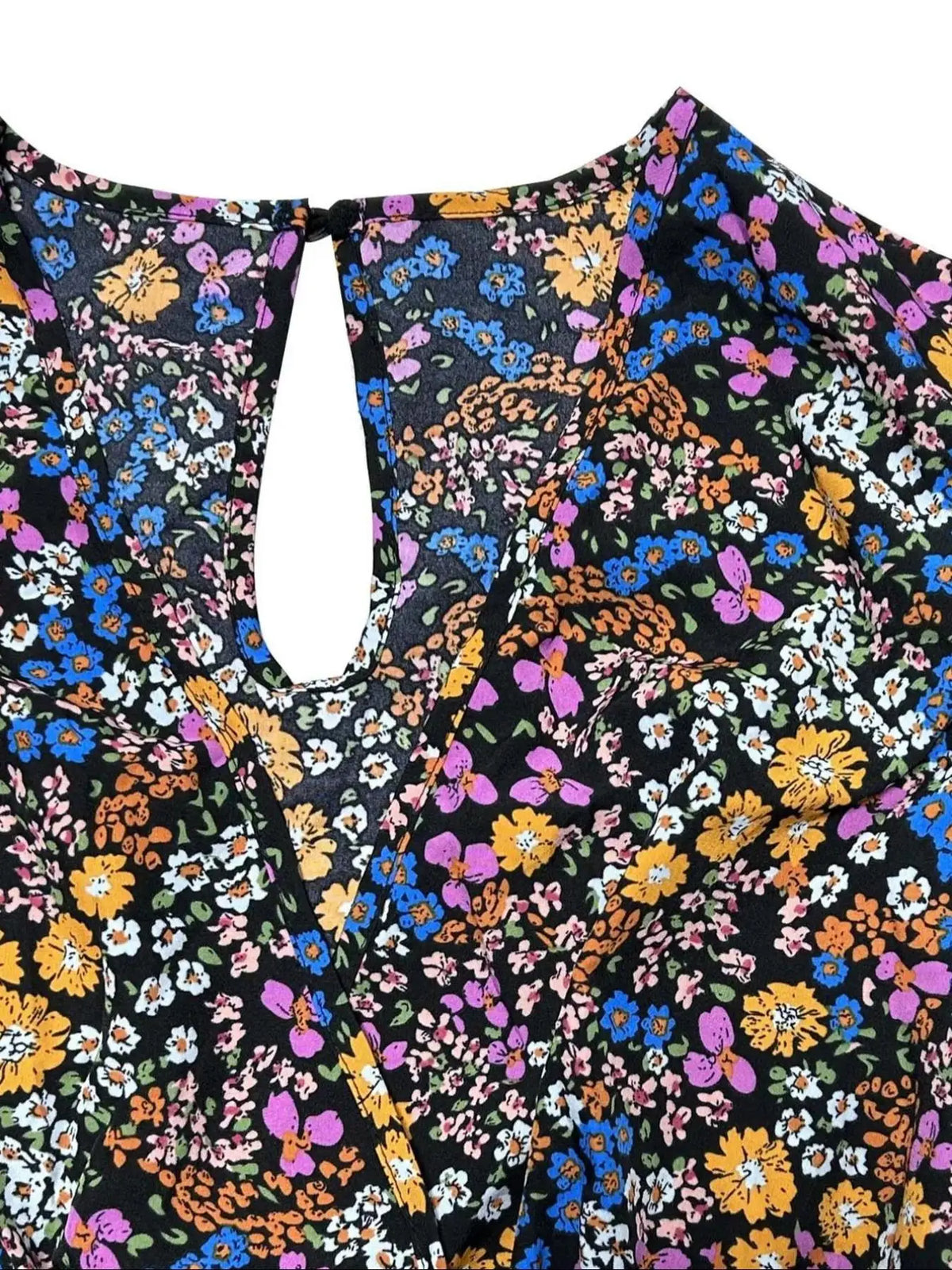 Floral Print Tie Shoulder pant suit