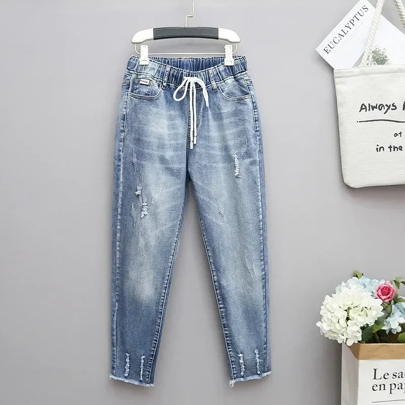 Curve Ease Drawstring Jeans