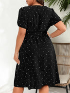 Curvy Charm Polka Dot Dress