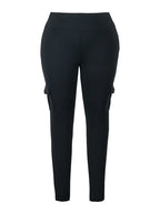 Cargo Style Leggings with Flap Pockets