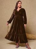 Velvet Elegance Maxi Dress – Chic