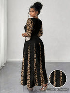 Wild Elegance Plus Size Maxi Dress