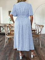 Romantic Floral Short Sleeve Dress