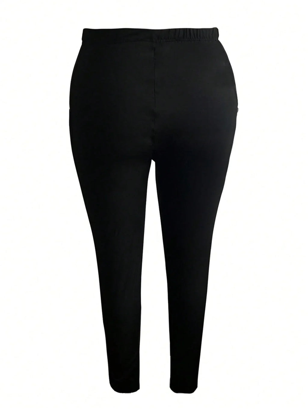 Long Sporty Solid Pocket Casual Leggings