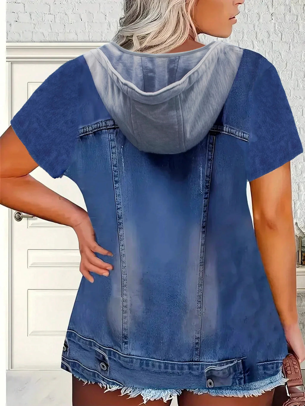 Curve Denim Illusion Tee